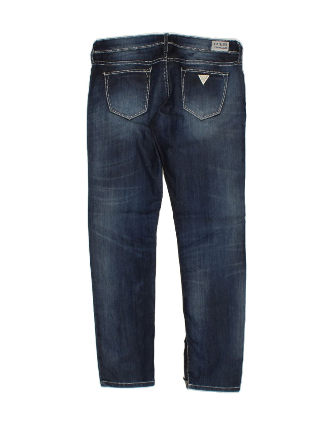 GUESS Womens Slim Jeans W28 L28 Navy Blue Cotton Vintage Guess and Second-Hand Guess from Messina Hembry 