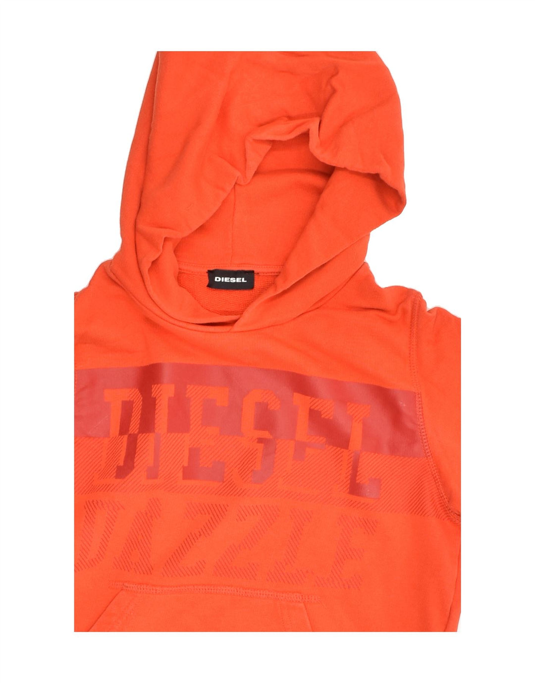 DIESEL Girls Graphic Hoodie Jumper 9-10 Years Red Cotton | Vintage Diesel | Thrift | Second-Hand Diesel | Used Clothing | Messina Hembry 