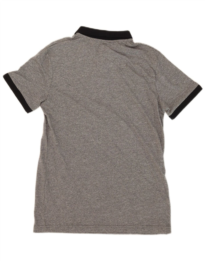 JULES Herre Slim Fit Rugby Polo Shirt Medium Grå Bomuld