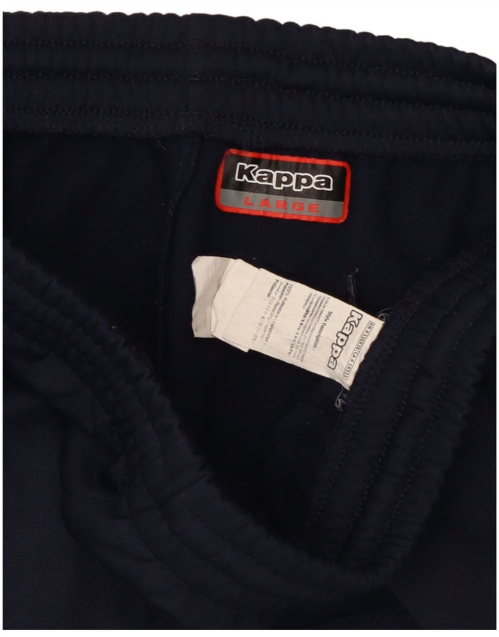 Kappa Herre Bermuda Sport Shorts Large Navy Blue Polyester Sports