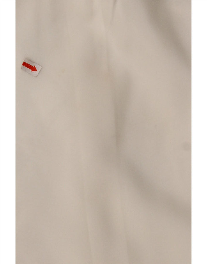 VINTAGE Womens Flæse Front Shirt Bluse UK 16 Large White