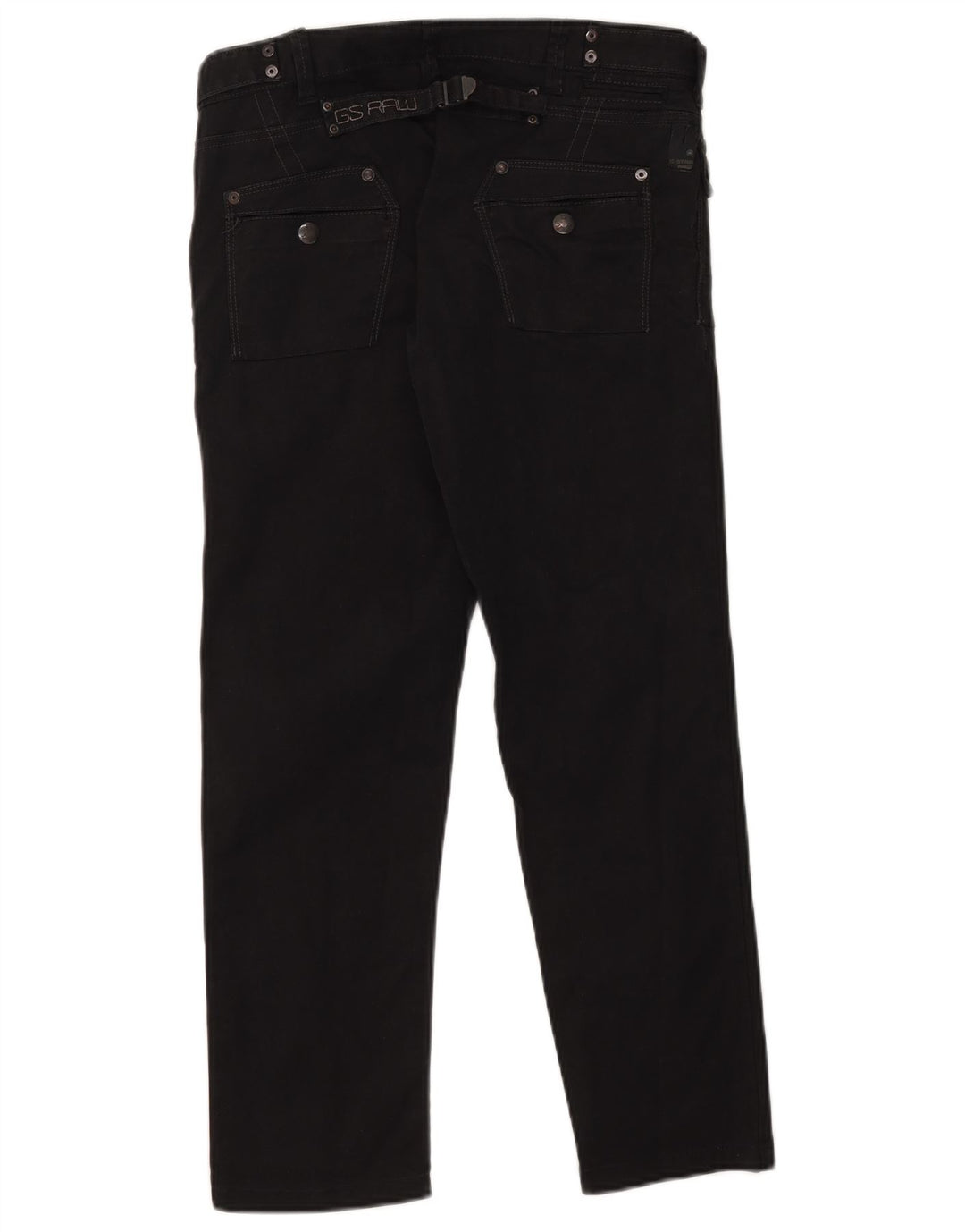 G-Star Straight Jeans til mænd W29 L26 Sort bomuld