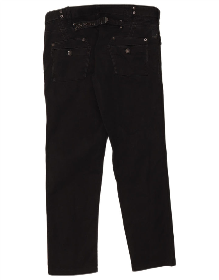 G-Star Straight Jeans til mænd W29 L26 Sort bomuld