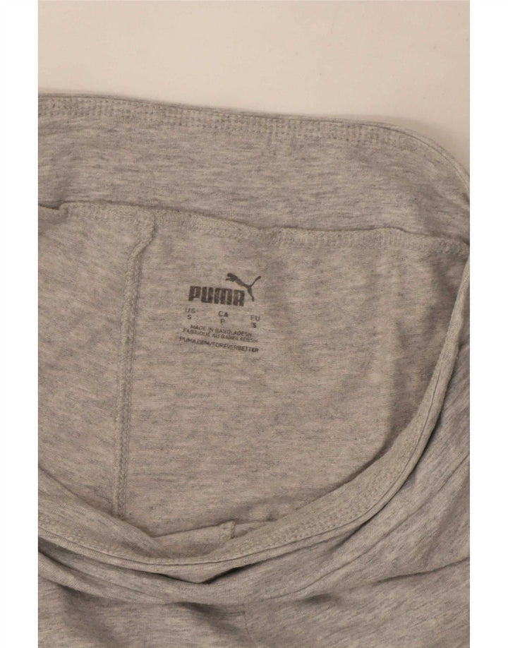 Puma Dame Leggings UK 8 Small Grey Flecked Bomuld