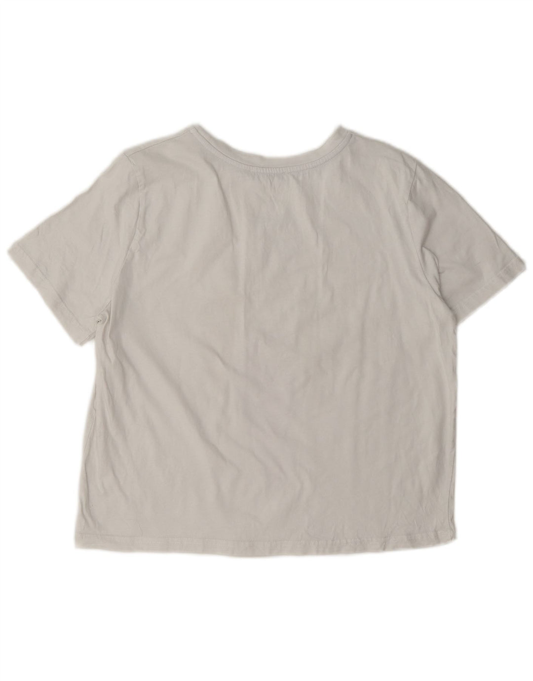 Zara Dame Oversized grafisk T-shirt Top UK 10 Small White