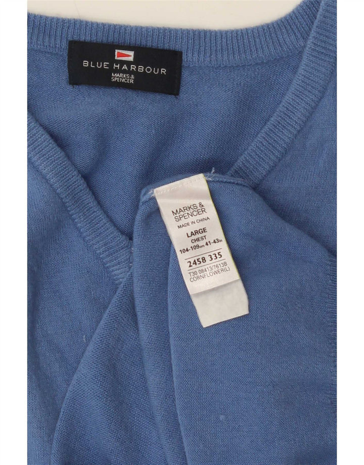 Marks & Spencer Herre Blue Harbor Vest Tank Top Stor Akryl