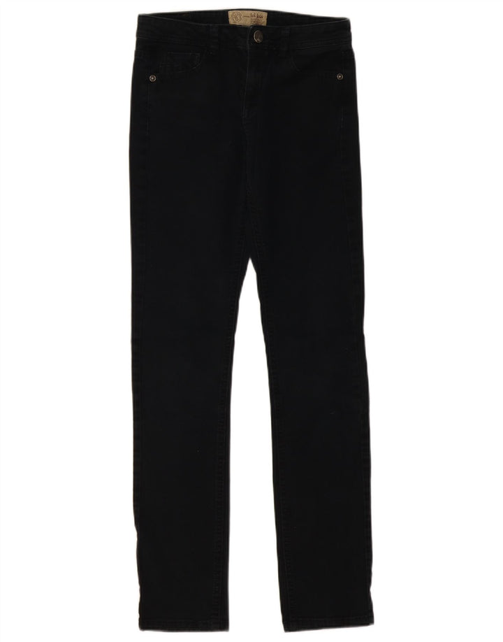 FAT FACE Womens Slim Jeans UK 8 Small W26 L30  Black Cotton
