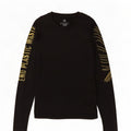 Adidas Dame Grafisk Top Langærmet UK 8/10 Small Black Polyester