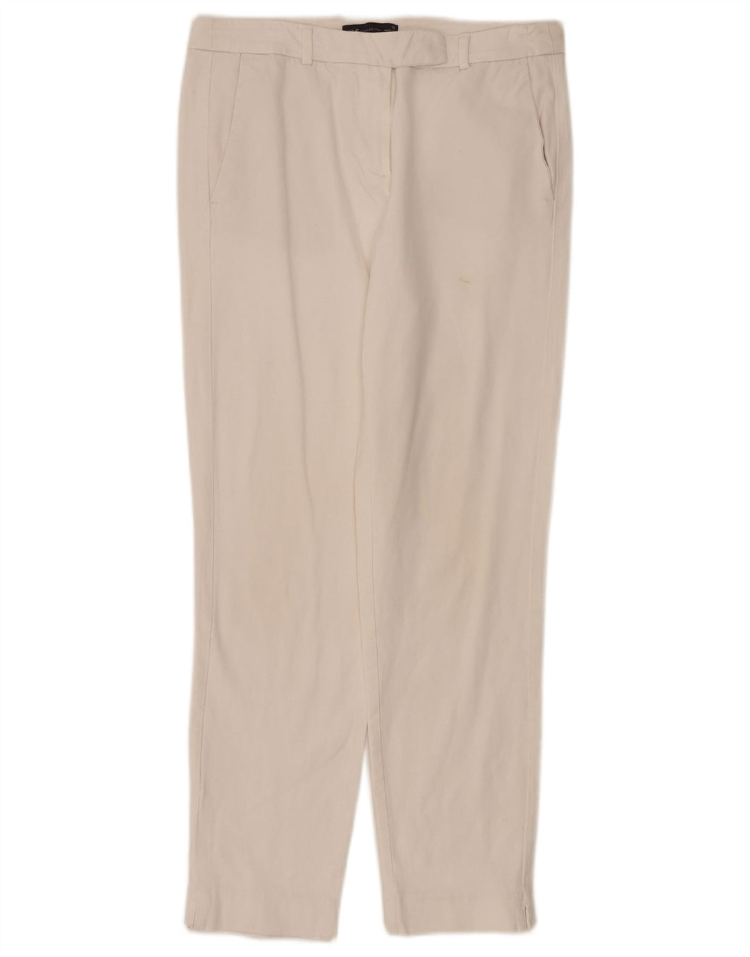 Marks & Spencer Dame Slim Suit Bukser UK 12 Medium W30 L28 Off White