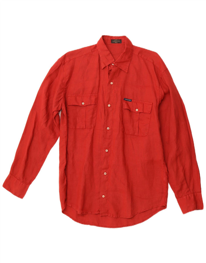 CORNELIANI Herreskjorte str. 41 16 Stort rødt hør