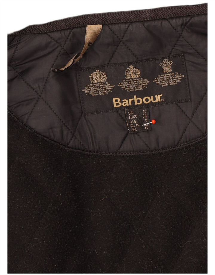 Barbour Quiltet Utility Jacket til kvinder UK 12 Medium Sort