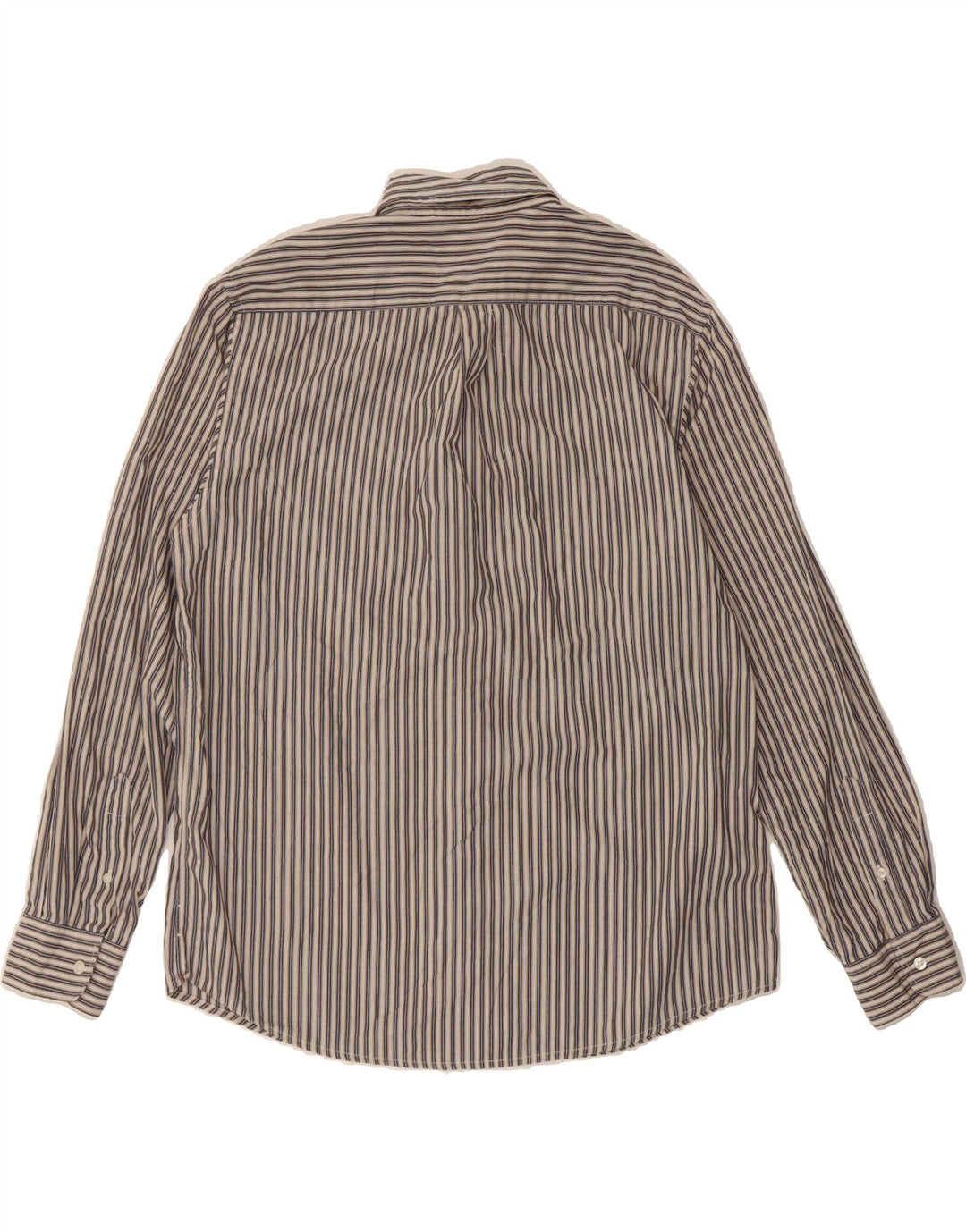 DOCKERS Mens Classic Fit Shirt Large Grey Striped Cotton Vintage Dockers and Second-Hand Dockers from Messina Hembry 