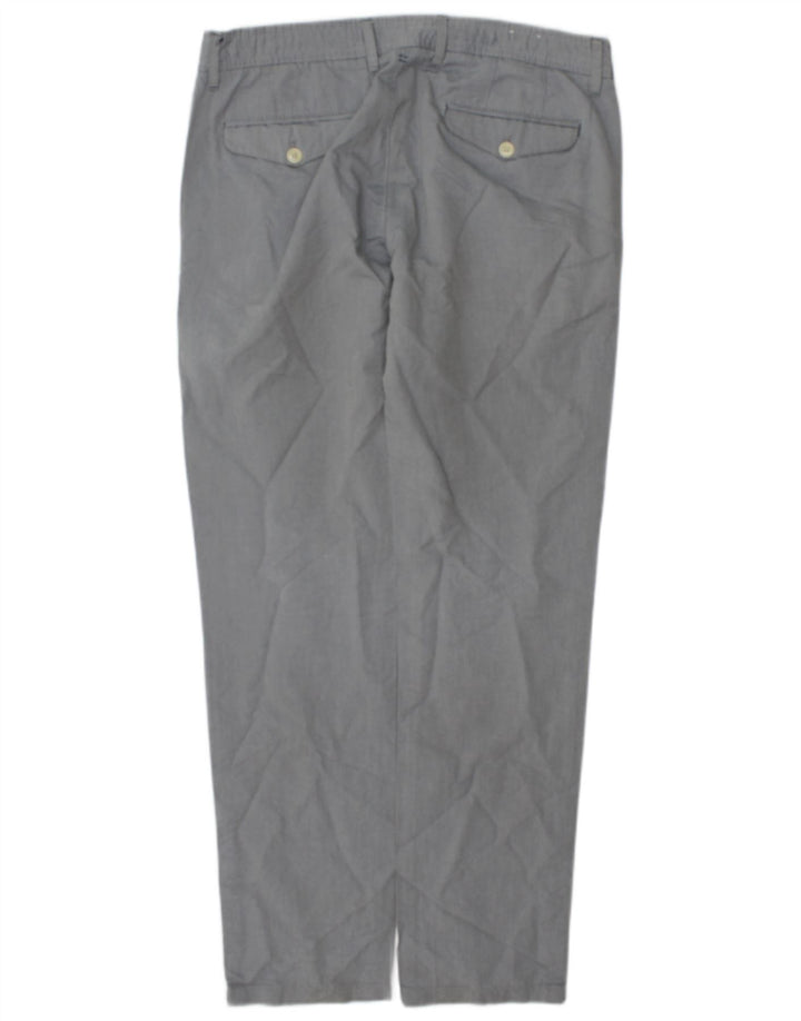 Zara Herre Slim Chino Bukser EU 42 Medium W32 L31 Grå Bomuld