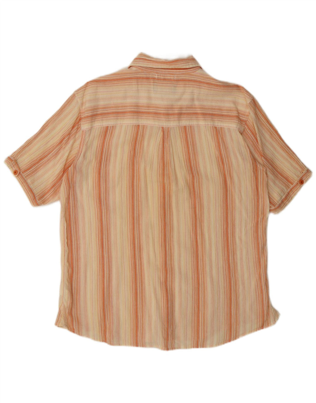 Wrangler Kortærmet Herreskjorte Medium Beige Stribet Bomuld