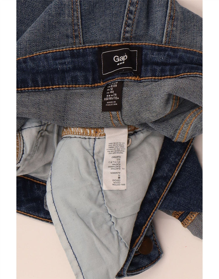 Gap Dame denim Shorts UK 12 Medium W32 Blå Bomuld