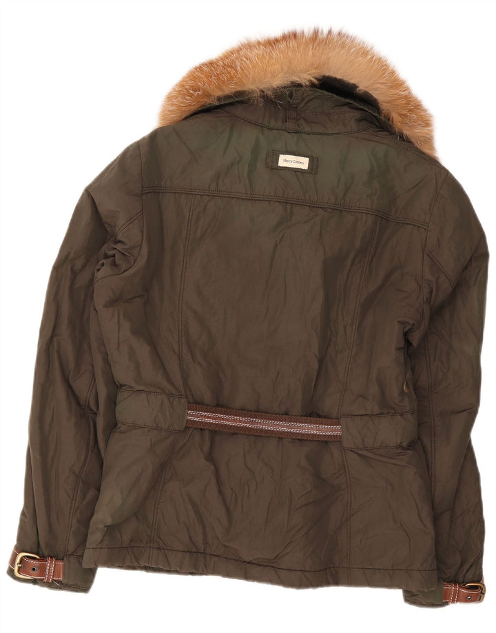 Henry Cottons Dame Parkajakke IT 44 Medium Grøn Nylon