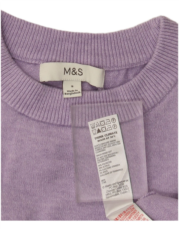 Marks & Spencer Dame sweater med rund hals DK 10 Lille lilla