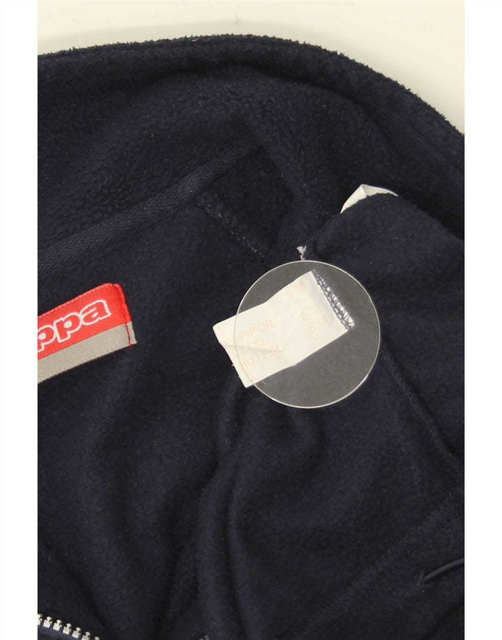 Kappa herre lynlås hals fleece jumper lille marineblå polyester
