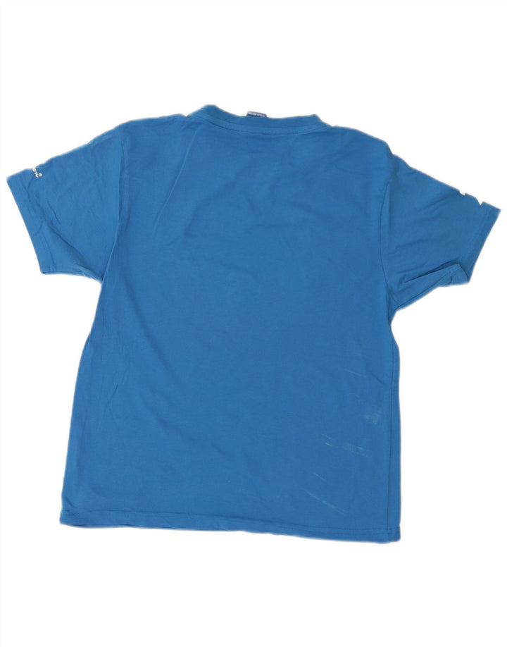Champion Herre Italia Grafisk T-Shirt Top Lille Blå