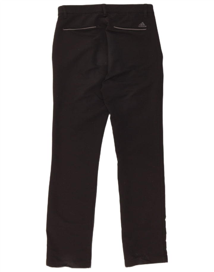 ADIDAS Straight Chino-bukser til mænd W30 L32 Sort polyester