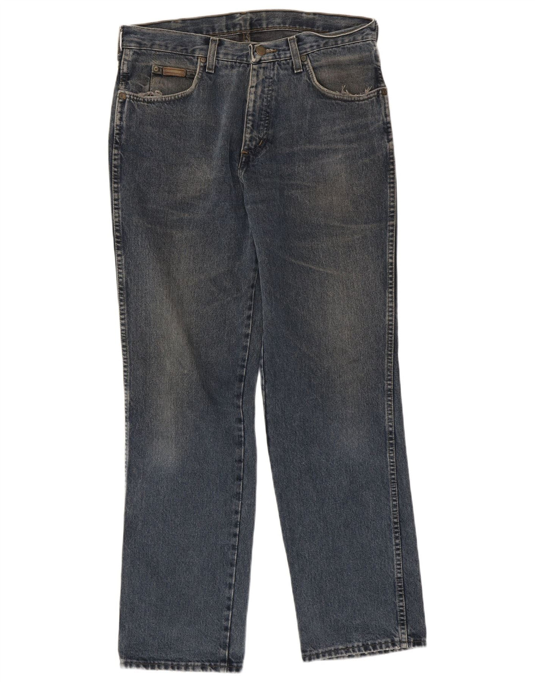 Wrangler Herre Texas Straight Jeans W32 L31 Blå Bomuld