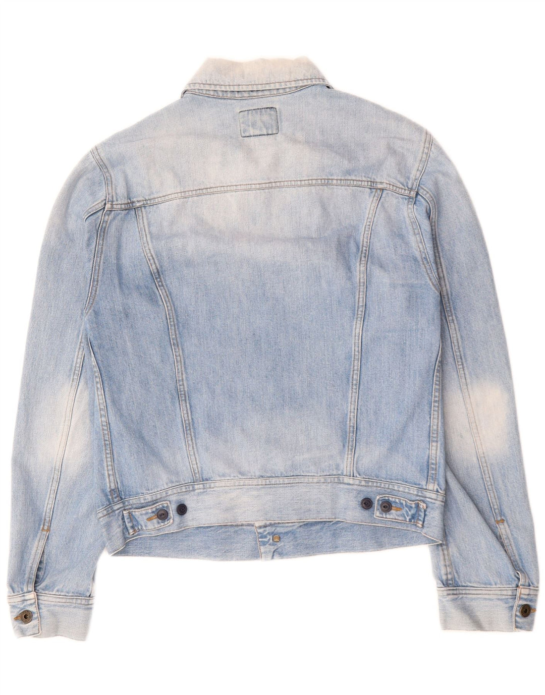 INDIAN RAGS Herre Acid Wash Denimjakke UK 38 Medium Blue Cotton