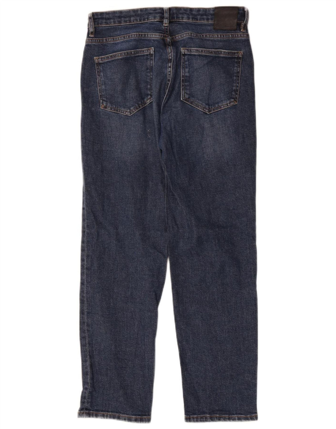 Massimo Dutti Dame Straight Jeans W30 L27 Blå Bomuld