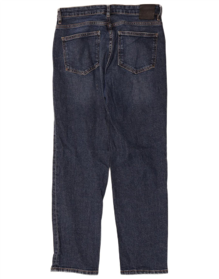 Massimo Dutti Dame Straight Jeans W30 L27 Blå Bomuld