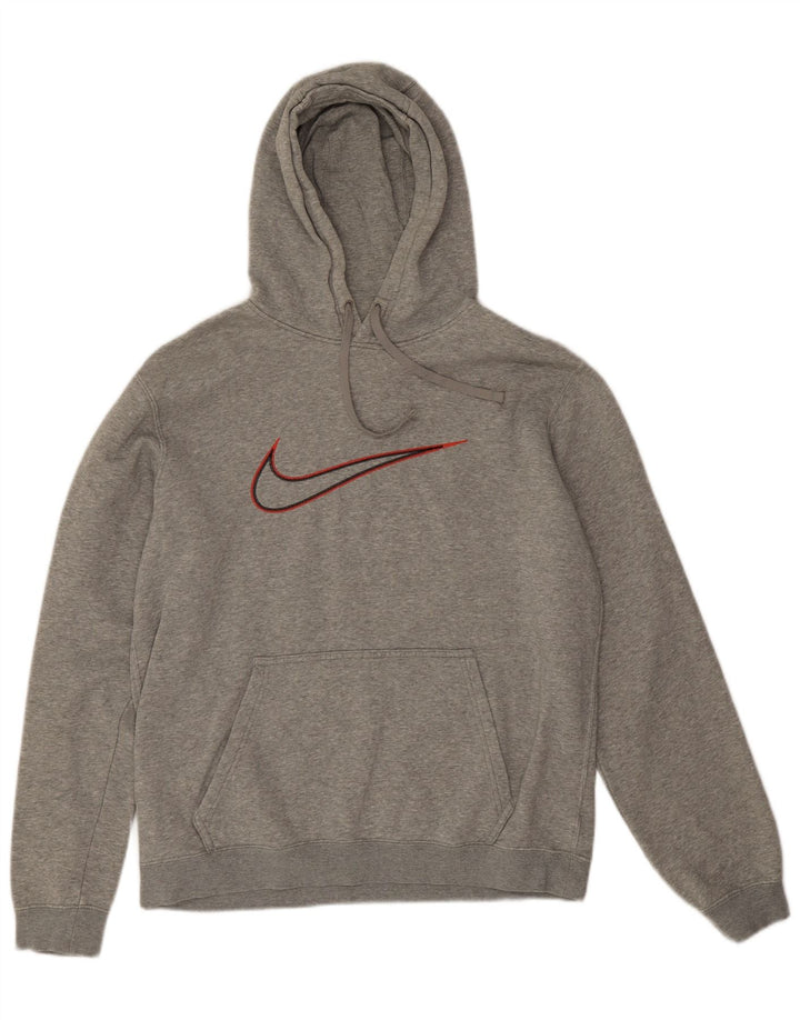 Nike grafisk hættetrøje til mænd mellemgrå flækket bomuld
