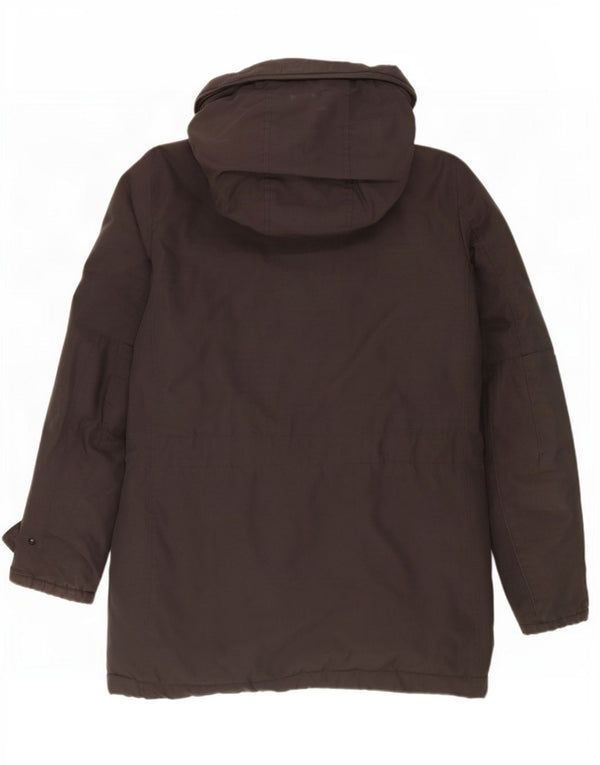 Woolrich Herre hættepolstret frakke UK 36 Small Grey Cotton