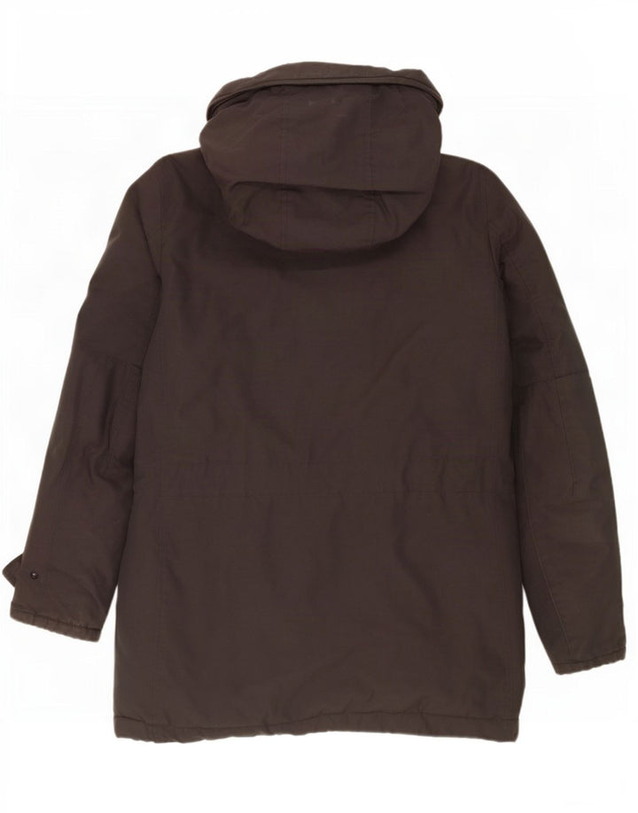 Woolrich Herre hættepolstret frakke UK 36 Small Grey Cotton