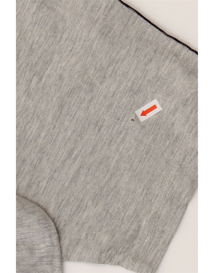 ASICS Mens T-Shirt Top XL Grey Colourblock Cotton
