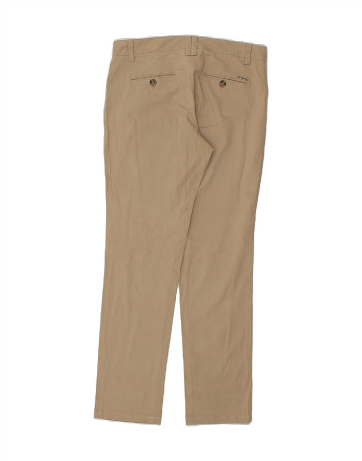 MASSIMO DUTTI Womens Slim Casual Trousers EU 42 Large W32 L32 Beige Vintage Massimo Dutti and Second-Hand Massimo Dutti from Messina Hembry 