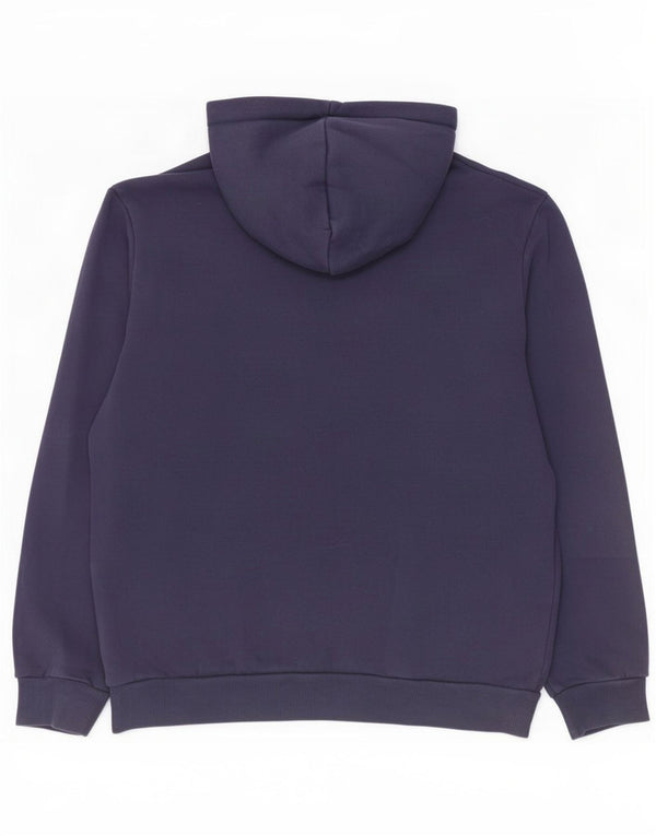 Puma Mens Hoodie Jumper Medium Navy Blue Cotton