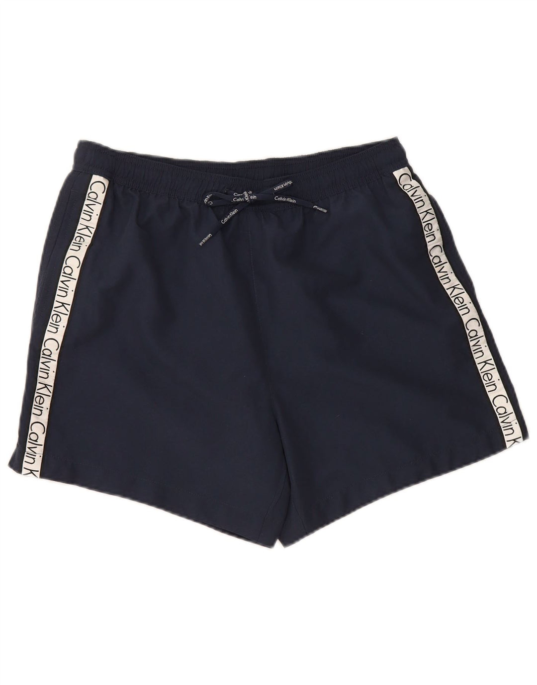 CALVIN KLEIN Grafiske badeshorts til mænd Medium Navy Blue Colourblock