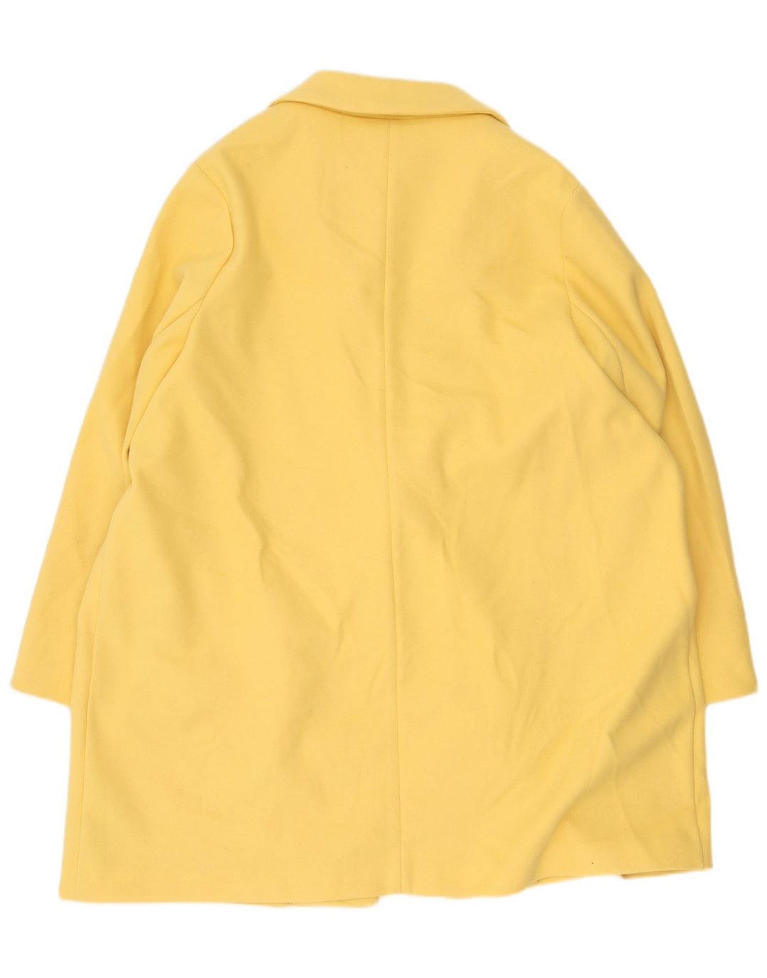 Marks & Spencer Dame Overfrakke UK 24 4XL Gul Bomuld