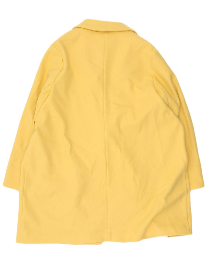 Marks & Spencer Dame Overfrakke UK 24 4XL Gul Bomuld