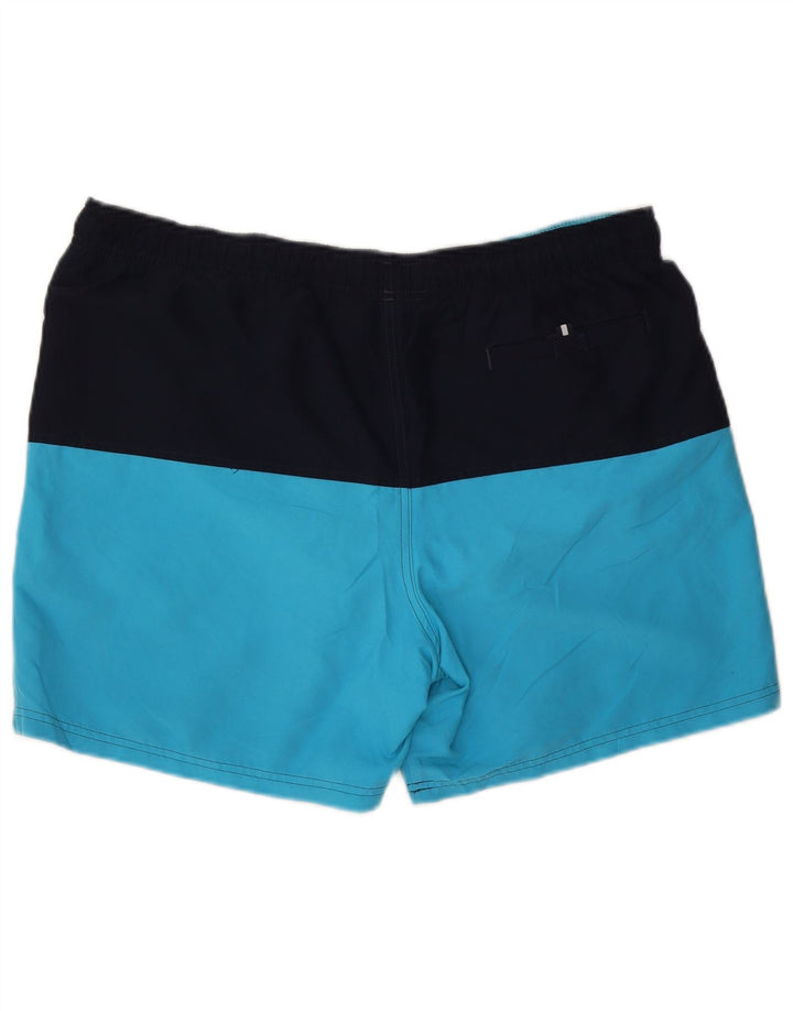 Marks & Spencer Badeshorts til mænd XL Blå Colourblock Polyester