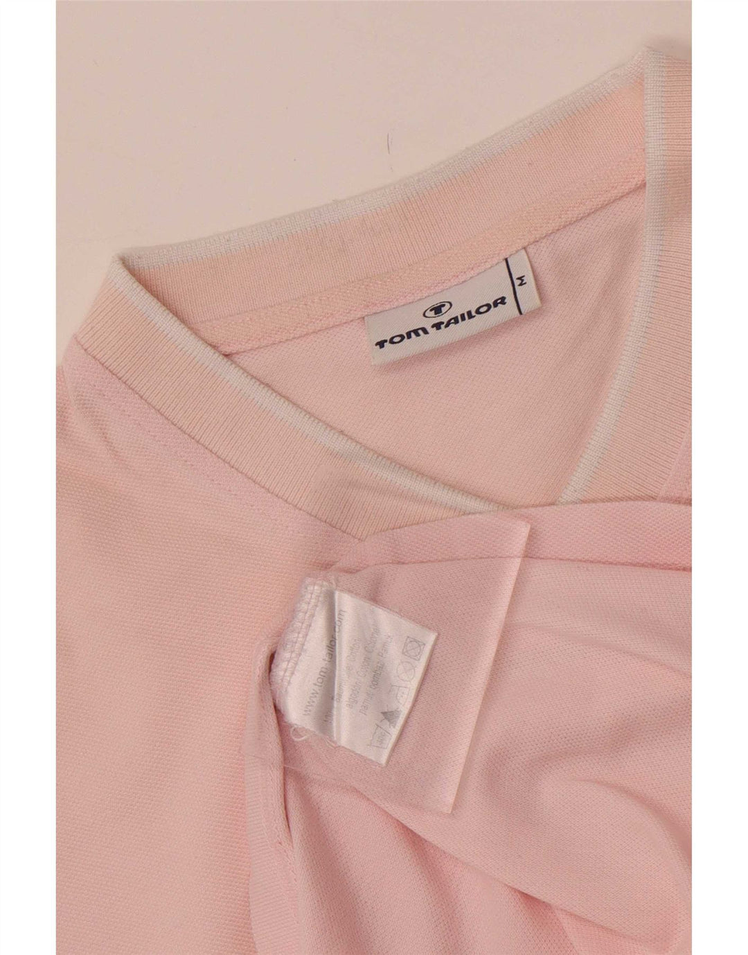 Tom Tailor Herre T-shirt Top Medium Pink Bomuld