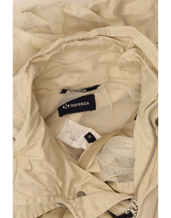 Superga Herre Hooded Bomber Jacket UK 38 Medium Beige