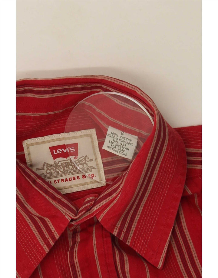 Levi's Kortærmet Herreskjorte Lille rødstribet bomuld