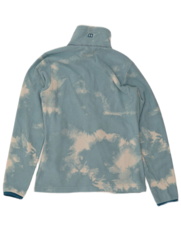 BERGHAUS Fleecejakke til kvinder UK 10 Small Blue Tie Dye Polyester