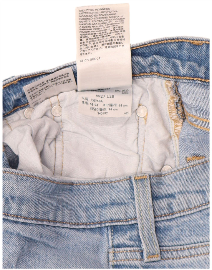 Levi's Dame 501 Straight Jeans W27 L28 Blå Bomuld
