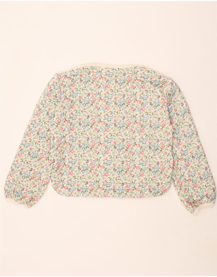 OASIS Womens Sweatshirt Jumper UK 10 Small Multicoloured Floral Polyester Vintage Oasis and Second-Hand Oasis from Messina Hembry 