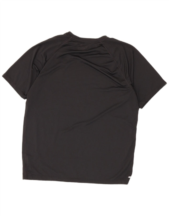 New Balance Herre Grafisk T-Shirt Top Stor Sort Polyester
