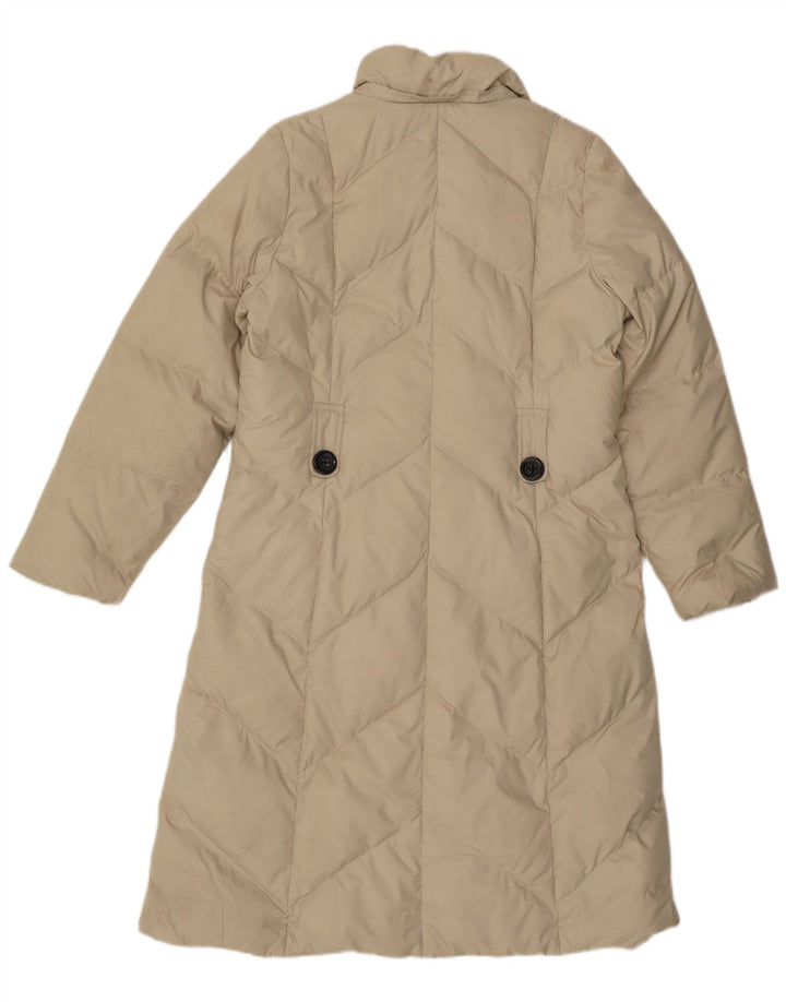 MARKS & SPENCER Womens Padded Coat UK 16 Large Beige Polyester