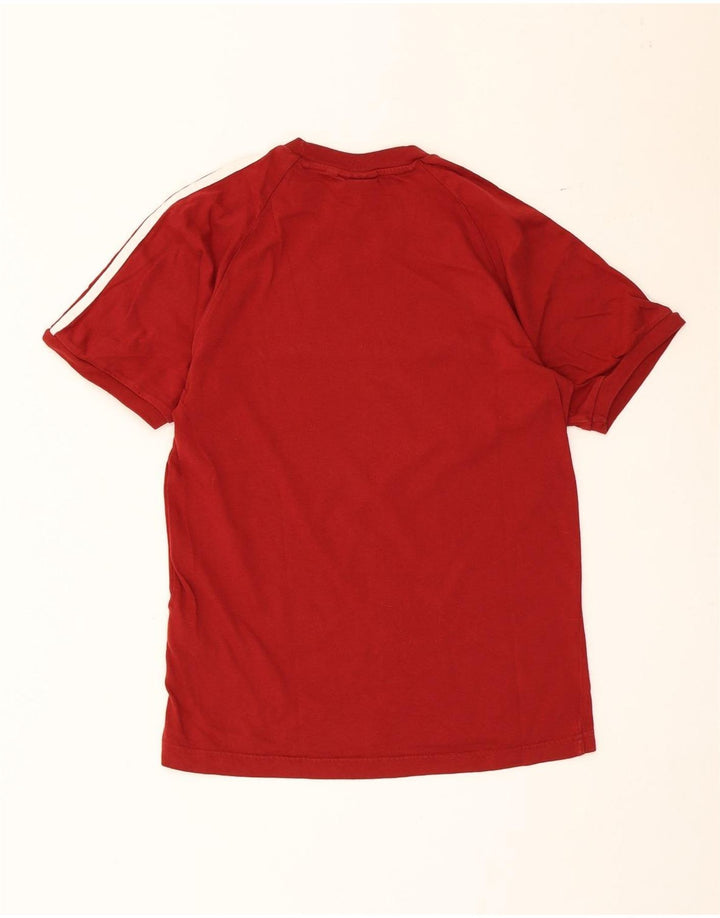 Adidas Herre T-Shirt Top Lille Rød Bomuld