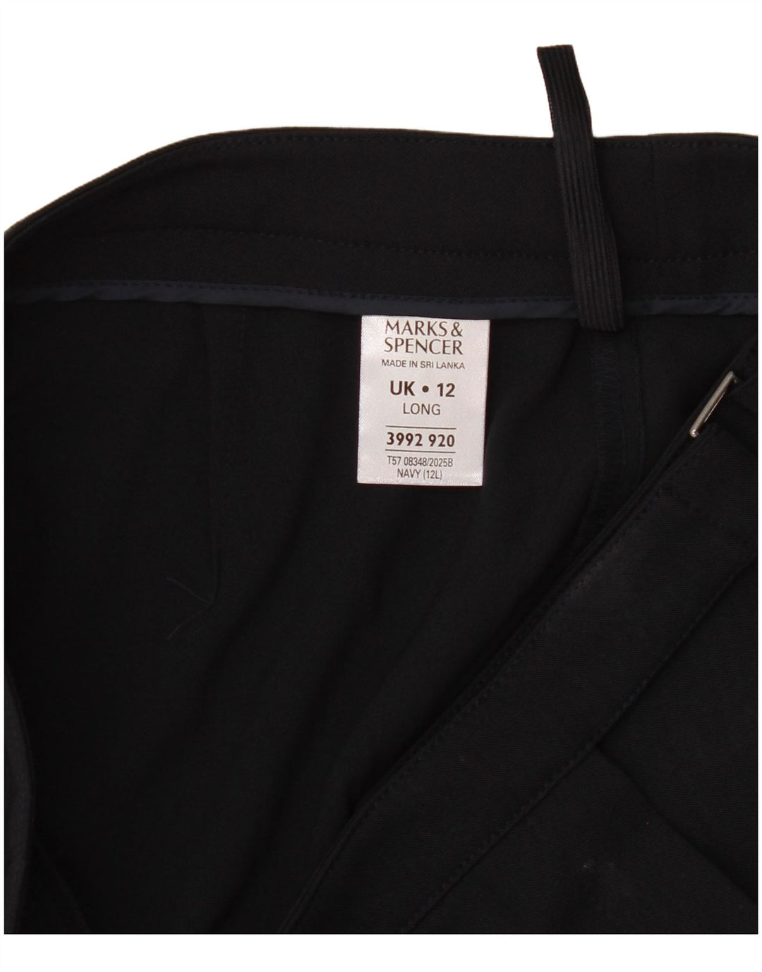 Marks & Spencer jakkesæt til kvinder UK 12 Medium W32 L32 Marineblå