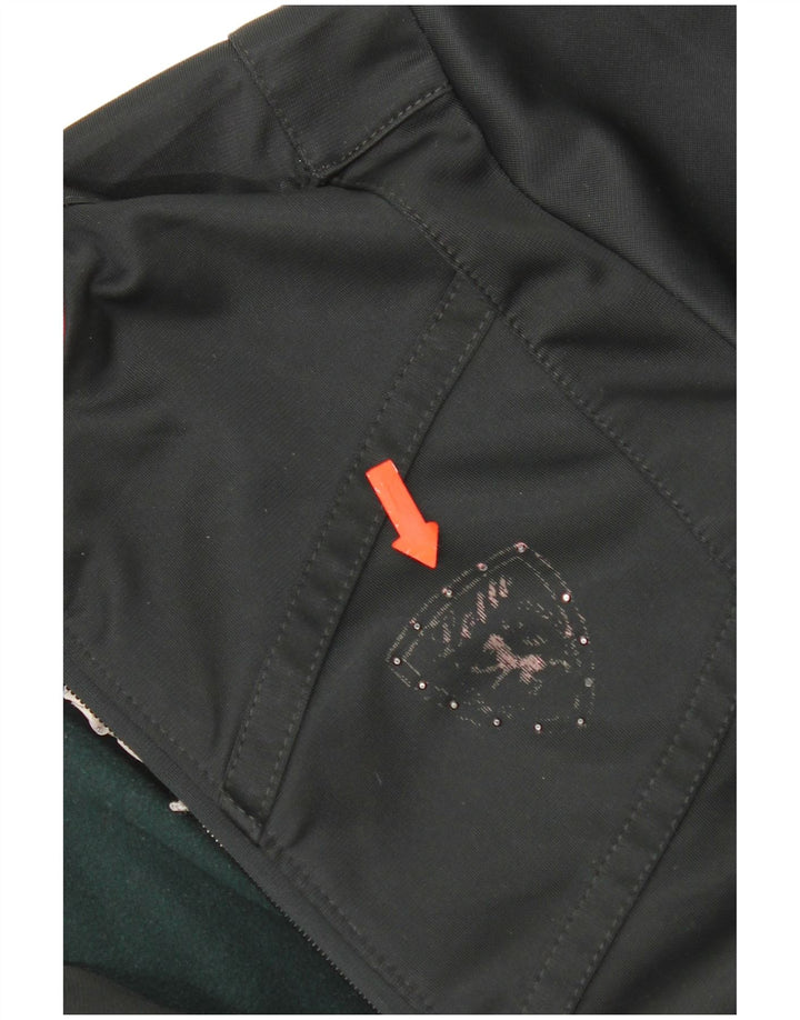 Lotto træningsdragt topjakke til kvinder UK 12 Medium Sort Colourblock Polyester