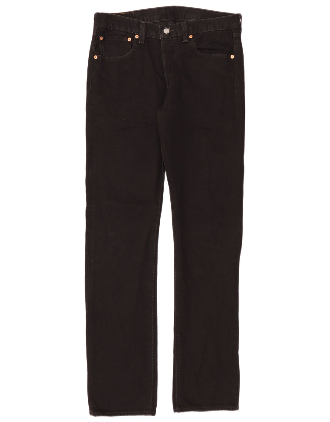Levi's Herre 501 lige jeans W31 L34 sort bomuld